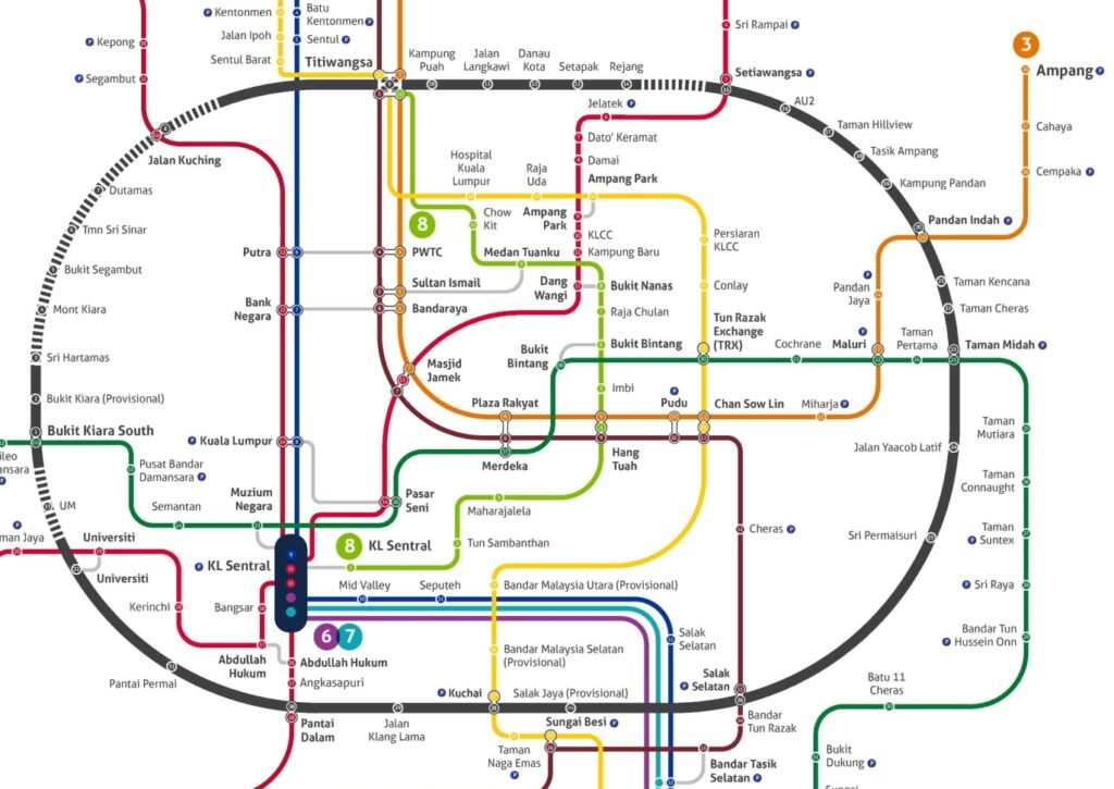 Public Transport Connectivity in Bangsar South: Your Gateway to the Future with LRT and MRT Line 3 2 MRT LINE 3