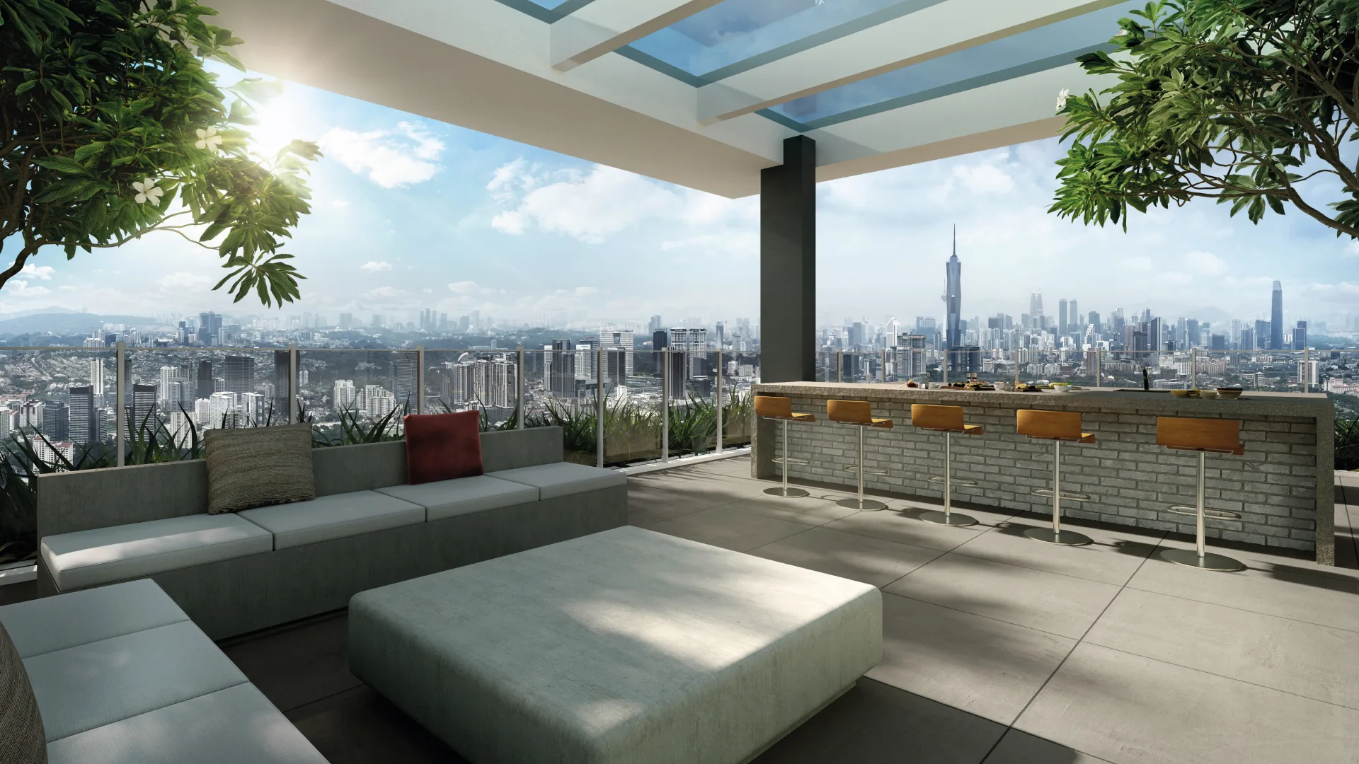 The Atas Taman Desa 10 The Atas Taman Desa rooftop sky lounge KL city view