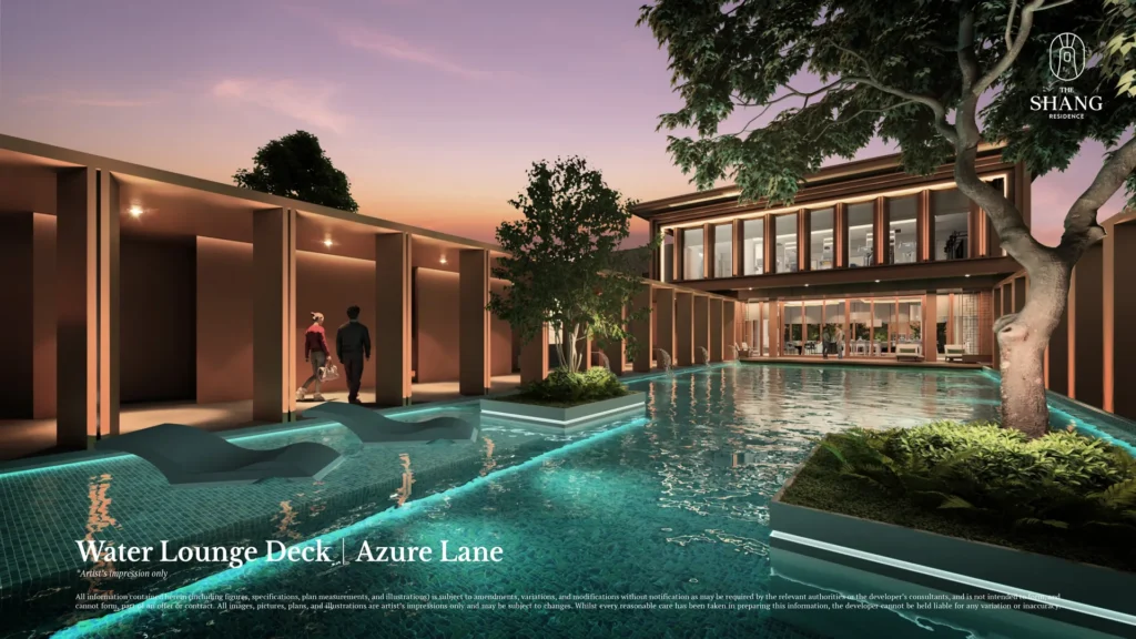 30-metre infinity pool on Level 8 at The Shang Residence Kuchai Lama, a freehold condo in Kuala Lumpur