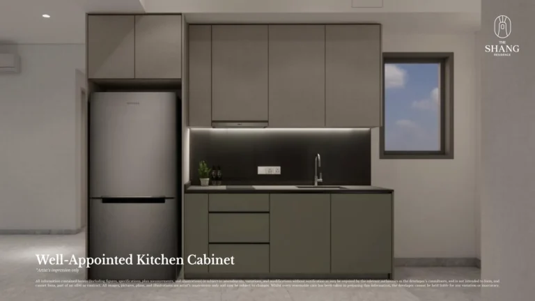 The Shang Residence kitchen cabinet finish sample, Kuchai Lama freehold condo, Kuala Lumpur